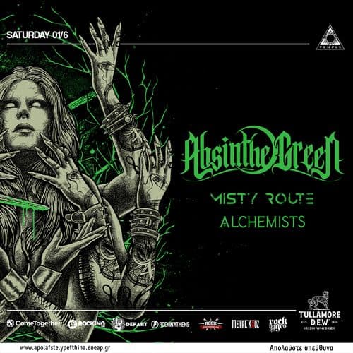 Absinthe Green + Misty Route + Alchemists live at Temple