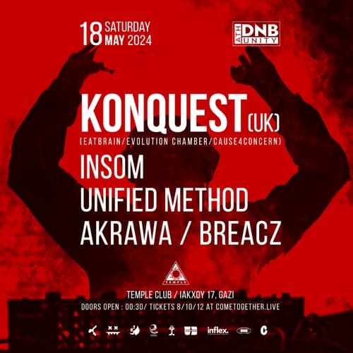 ATH DNB UNITY w/ KONQUEST (UK) at Temple