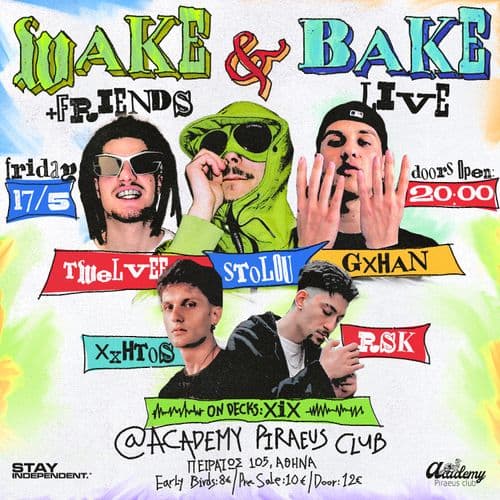 WAKE & BAKE LIVE // 17.5.24  // ATH